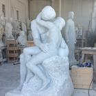 At the Marble Studio - A full size replica of the famous Kiss by Auguste Rodin